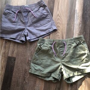 Set of girls cargo Shorts - Purple and Green